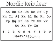Nordic Personalized Self-inking Round Return Address Design Font