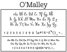 OMalley Return Address Self Inking Stamp font