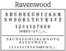 Ravenwppd Rectangle Personalized Self Inking Return Address Stamp font 