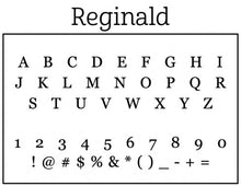 Reginald Personalized Self-inking Round Return Address Design Font
