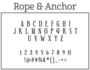 Rope Personalized Self-inking Round Return Address Stamp Font