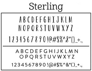 Sterling Personalized Self-inking Round Return Address Stamp Font