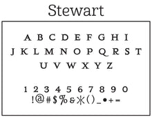 Stewart Personalized Self-inking Round Return Address Stamp Font