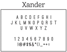 Xander Personalized Self Inking Return Address Stamp Font