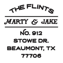 Flint Personalized Self-inking Round Return Address Stamp