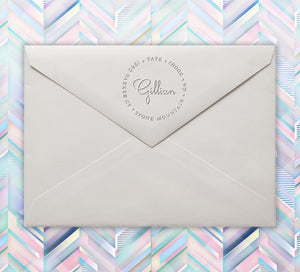 Gillian Return Address Envelope Embosser