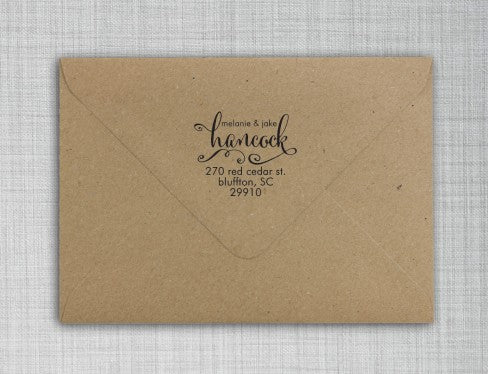 Choose Your Design! Return Address Stamp Stamper Self Inking Personalized  Customized Stamp Return Address Mail 3 4 Lines. Mail Envelopes. Black Red