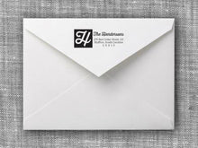 Henderson Rectangle Personalized Self Inking Return Address Stamp on Envelope