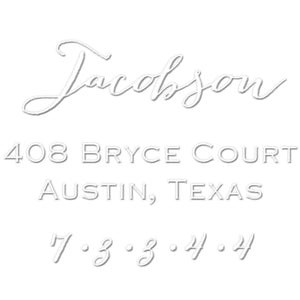 Jacobson Return Address Envelope Embosser