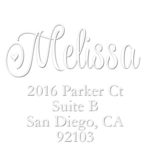 Melissa Return Address Embosser