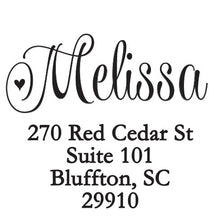 Melissa Personalized Self-inking Round Return Address Design