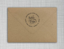Michelle Personalized Self-inking Round Return Address Design on Envelope