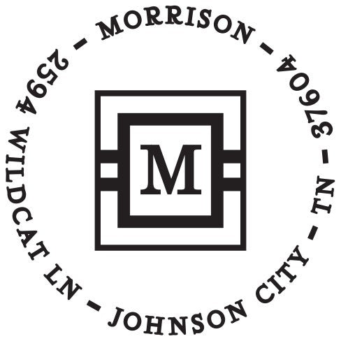 Morrison Personalized Self-inking Round Return Address Design