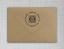 Morrison Personalized Self-inking Round Return Address Design on Envelope