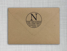 Nelson Personalized Self-inking Round Return Address Design on Envelope