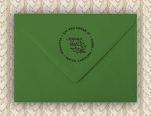 Noel Personalized Self-inking Round Return Address Design on Envelope