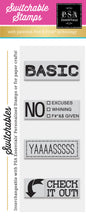 PSA Essentials Basic Switchable Craft Stamp Pack 