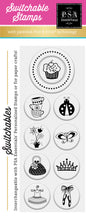 PSA Essentials Cupcake Switchable Craft Stamp Pack 