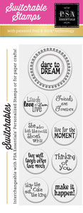 PSA Essentials Dare to Dream Switchable Craft Stamp Pack 