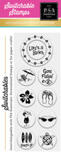 PSA Essentials Life's a Beach Switchable Craft Stamp Pack 