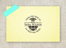 Pineapple Personalized Self-inking Round Desk Design on Envelope