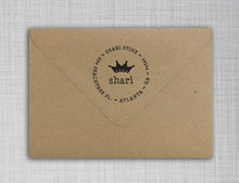 Princess Personalized Self-inking Round Return Address Design on Envelope