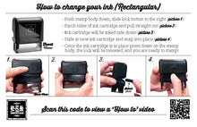 Rectangle Ink Cartridge change instructions