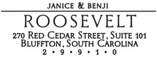 Roosevelt Rectangle Personalized Self Inking Return Address Stamp