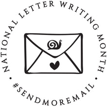 Snail Mail Personalized Self-inking Round Return Address Stamp