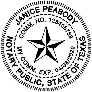 PSA Essentials Notary Stamp Texas