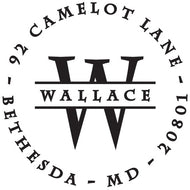 Wallace Round Personalized Self Inking Return Address Stamp