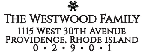 Westwood Return Address Stamp